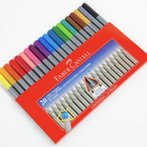 Faber Castell Grip Finepen 20 piezas - Rotuladores de Punta Fina